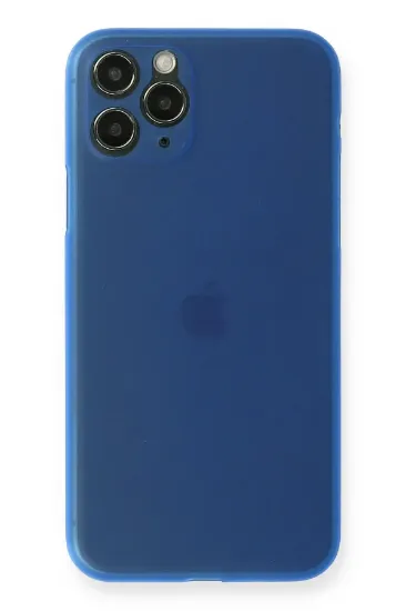 Newface iPhone 11 Pro Kılıf PP Ultra İnce Kapak - Mavi resmi