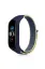 Newface Xiaomi Mi Band 4 Hasırlı Cırtcırtlı Kordon - Sarı-Lacivert resmi