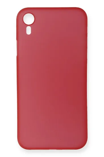 Newface iPhone XR Kılıf PP Ultra İnce Kapak - Kırmızı resmi