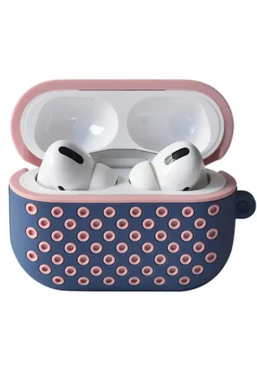 Newface Airpods Pro 2 (2.nesil) Spor Delikli Kılıf - Mavi-Pembe resmi