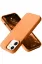 Newface iPhone 12 Kılıf Nano içi Kadife Silikon - Turuncu resmi