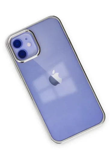 Newface iPhone 12 Kılıf Element Silikon - Gümüş resmi
