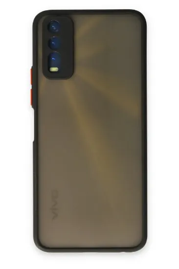 Newface Vivo Y11S Kılıf Montreal Silikon Kapak - Siyah resmi