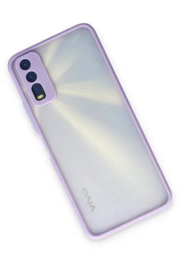 Newface Vivo Y11S Kılıf Montreal Silikon Kapak - Mor resmi