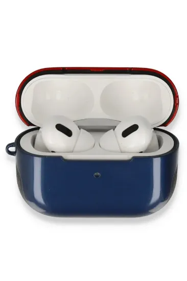 Newface Airpods Pro (1.nesil) 3in1 Kılıf - Lacivert-Kırmızı resmi