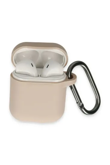 Newface Airpods 2 (2.nesil) Hang Kılıf - Pudra resmi
