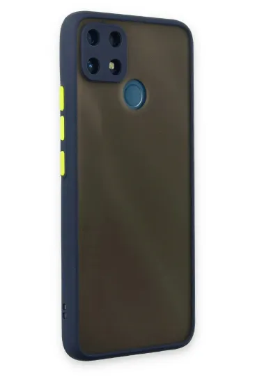 Newface Realme C25 Kılıf Montreal Silikon Kapak - Lacivert resmi