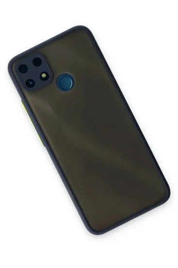 Newface Realme C25 Kılıf Montreal Silikon Kapak - Lacivert resmi