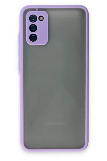 Newface Samsung Galaxy A02S Kılıf Montreal Silikon Kapak - Mor resmi