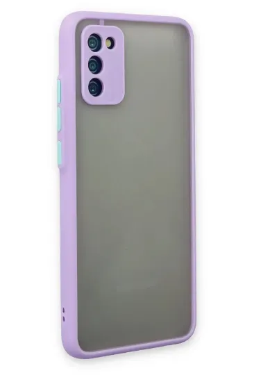 Newface Samsung Galaxy A02S Kılıf Montreal Silikon Kapak - Mor resmi