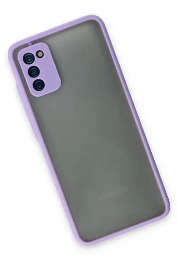Newface Samsung Galaxy A02S Kılıf Montreal Silikon Kapak - Mor resmi