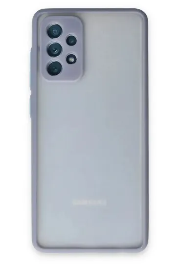 Newface Samsung Galaxy A72 Kılıf Montreal Silikon Kapak - Gri resmi