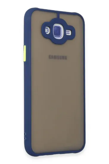 Newface Samsung Galaxy J7 Kılıf Montreal Silikon Kapak - Lacivert resmi
