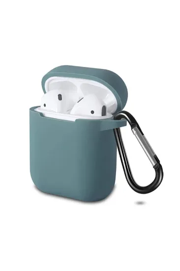 Newface Airpods 2 (2.nesil) Sert Silikon Kılıf - Turkuaz resmi