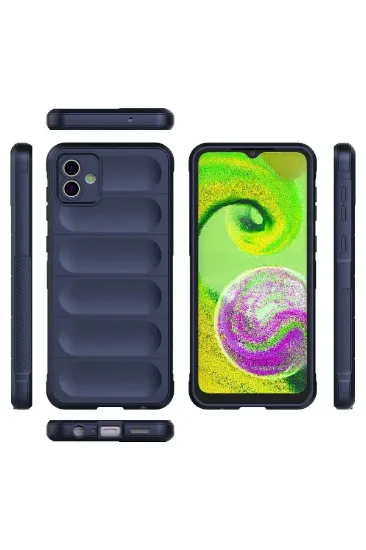 Newface Samsung Galaxy A04E Kılıf Optimum Silikon - Lacivert resmi