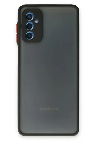 Newface Samsung Galaxy M52 5G Kılıf Montreal Silikon Kapak - Siyah resmi