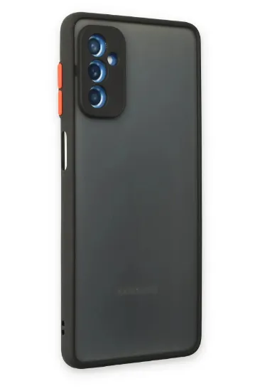 Newface Samsung Galaxy M52 5G Kılıf Montreal Silikon Kapak - Siyah resmi