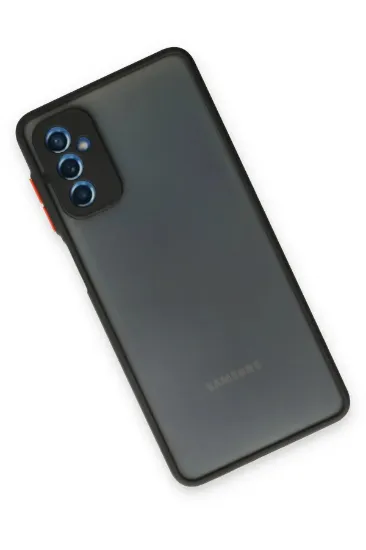 Newface Samsung Galaxy M52 5G Kılıf Montreal Silikon Kapak - Siyah resmi