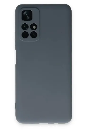 Newface Xiaomi Redmi Note 11T Kılıf Nano içi Kadife Silikon - Gri resmi