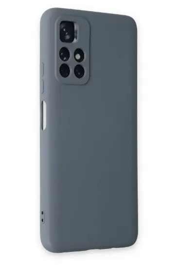 Newface Xiaomi Redmi Note 11T Kılıf Nano içi Kadife Silikon - Gri resmi