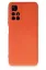 Newface Xiaomi Redmi Note 11T Kılıf Nano içi Kadife Silikon - Turuncu resmi