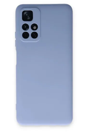 Newface Xiaomi Redmi Note 11T Kılıf Nano içi Kadife Silikon - Lila resmi