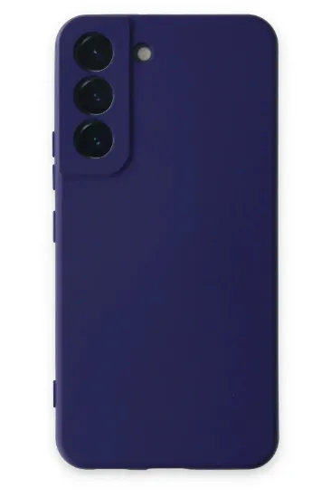 Newface Samsung Galaxy S22 Kılıf Nano içi Kadife Silikon - Mor resmi