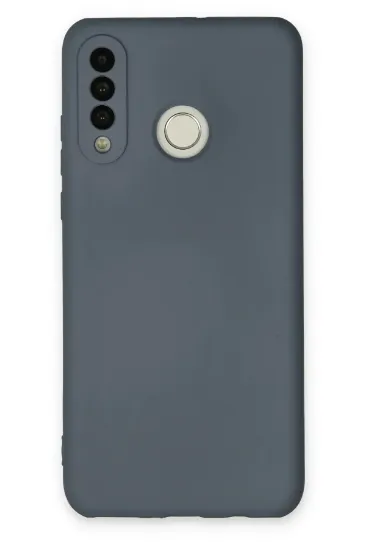 Newface Huawei P30 Lite Kılıf Nano içi Kadife Silikon - Gri resmi