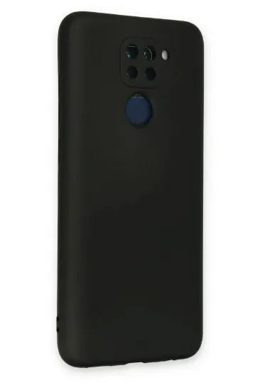Newface Xiaomi Redmi Note 9 Kılıf Nano içi Kadife Silikon - Siyah resmi