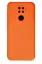 Newface Xiaomi Redmi Note 9 Kılıf Nano içi Kadife Silikon - Turuncu resmi