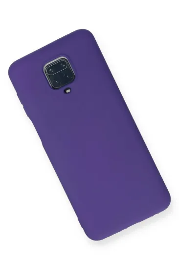 Newface Xiaomi Redmi Note 9 Pro Kılıf Nano içi Kadife Silikon - Mor resmi