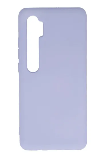 Newface Xiaomi Mi Note 10 Lite Kılıf Nano içi Kadife Silikon - Lila resmi
