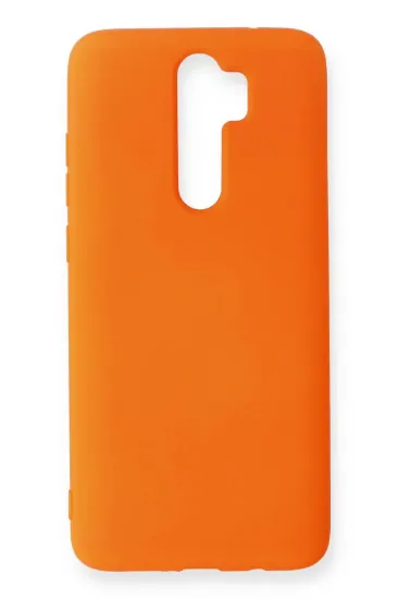 Newface Xiaomi Redmi Note 8 Pro Kılıf Nano içi Kadife Silikon - Turuncu resmi
