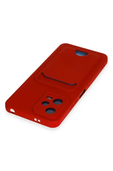 Newface Xiaomi Redmi Note 12 4G Kılıf Kelvin Kartvizitli Silikon - Kırmızı resmi