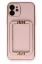 Newface iPhone 12 Kılıf Coco Elit Kapak - Pembe resmi