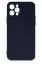 Newface iPhone 12 Pro Max Kılıf Nano içi Kadife Silikon - Lacivert resmi