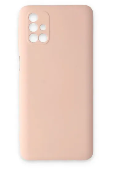 Newface Samsung Galaxy M31S Kılıf Nano içi Kadife Silikon - Pudra resmi