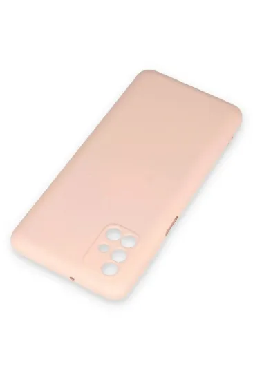 Newface Samsung Galaxy M31S Kılıf Nano içi Kadife Silikon - Pudra resmi