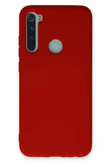 Newface Xiaomi Redmi Note 8 Kılıf Nano içi Kadife Silikon - Kırmızı resmi
