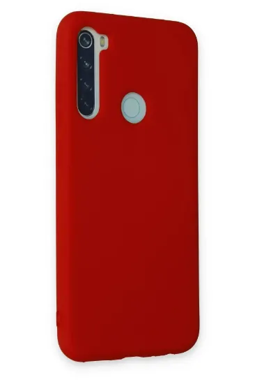 Newface Xiaomi Redmi Note 8 Kılıf Nano içi Kadife Silikon - Kırmızı resmi