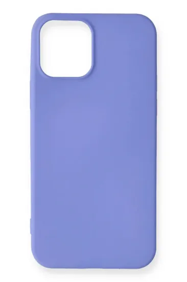 Newface iPhone 12 Mini Kılıf First Silikon - Mor resmi