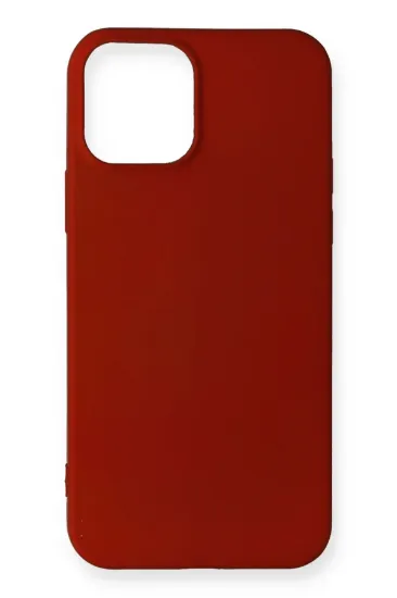 Newface iPhone 12 Mini Kılıf First Silikon - Bordo resmi