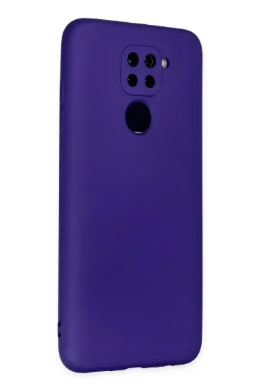 Newface Xiaomi Redmi Note 9 Kılıf Nano içi Kadife Silikon - Mor resmi