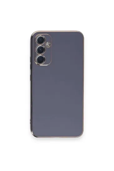 Newface Samsung Galaxy A34 5G Kılıf Volet Silikon - Mavi resmi
