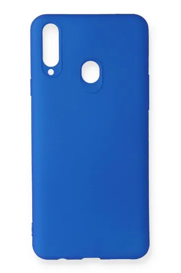Newface Samsung Galaxy A20S Kılıf First Silikon - Mavi resmi