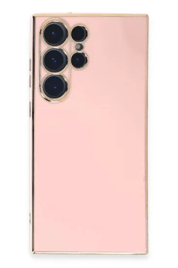 Newface Samsung Galaxy S23 Ultra Kılıf Volet Silikon - Pembe resmi