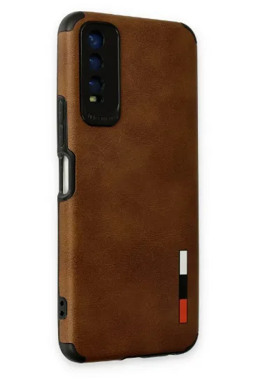 Newface Vivo Y11S Kılıf Loop Deri Silikon - Kahverengi resmi