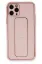 Newface iPhone 11 Pro Kılıf Coco Deri Standlı Kapak - Pembe resmi