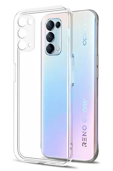 Newface Oppo Reno 5 Kılıf Lüx Şeffaf Silikon resmi