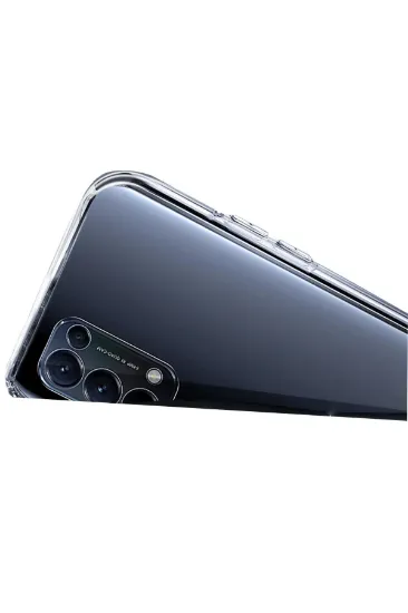 Newface Oppo Reno 5 Kılıf Lüx Şeffaf Silikon resmi
